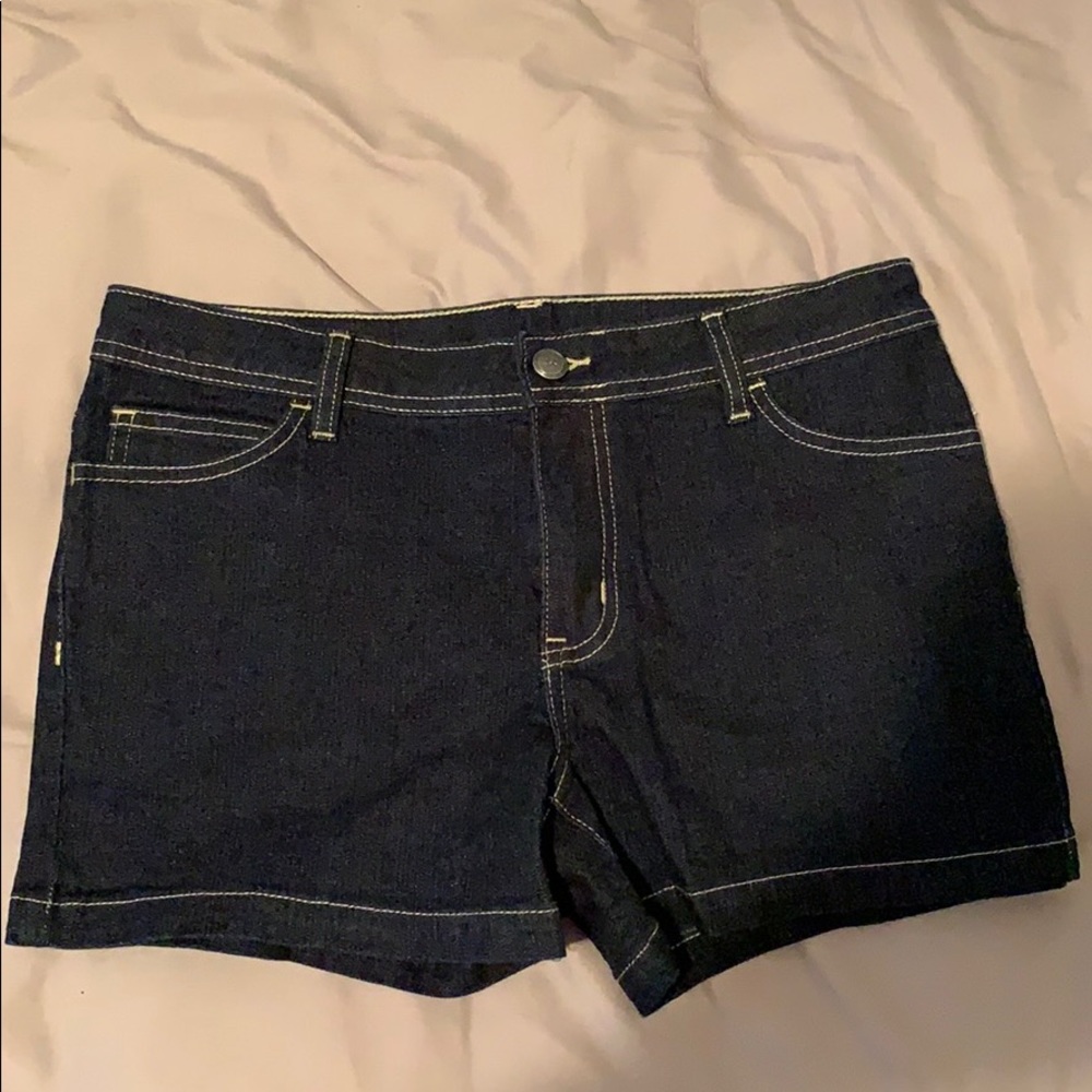 Dark Jean Shorts